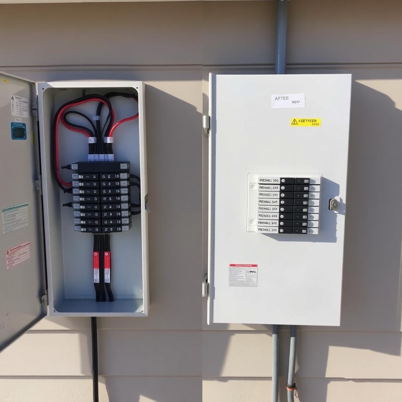 Brand new tidy RCBO switchboard installed